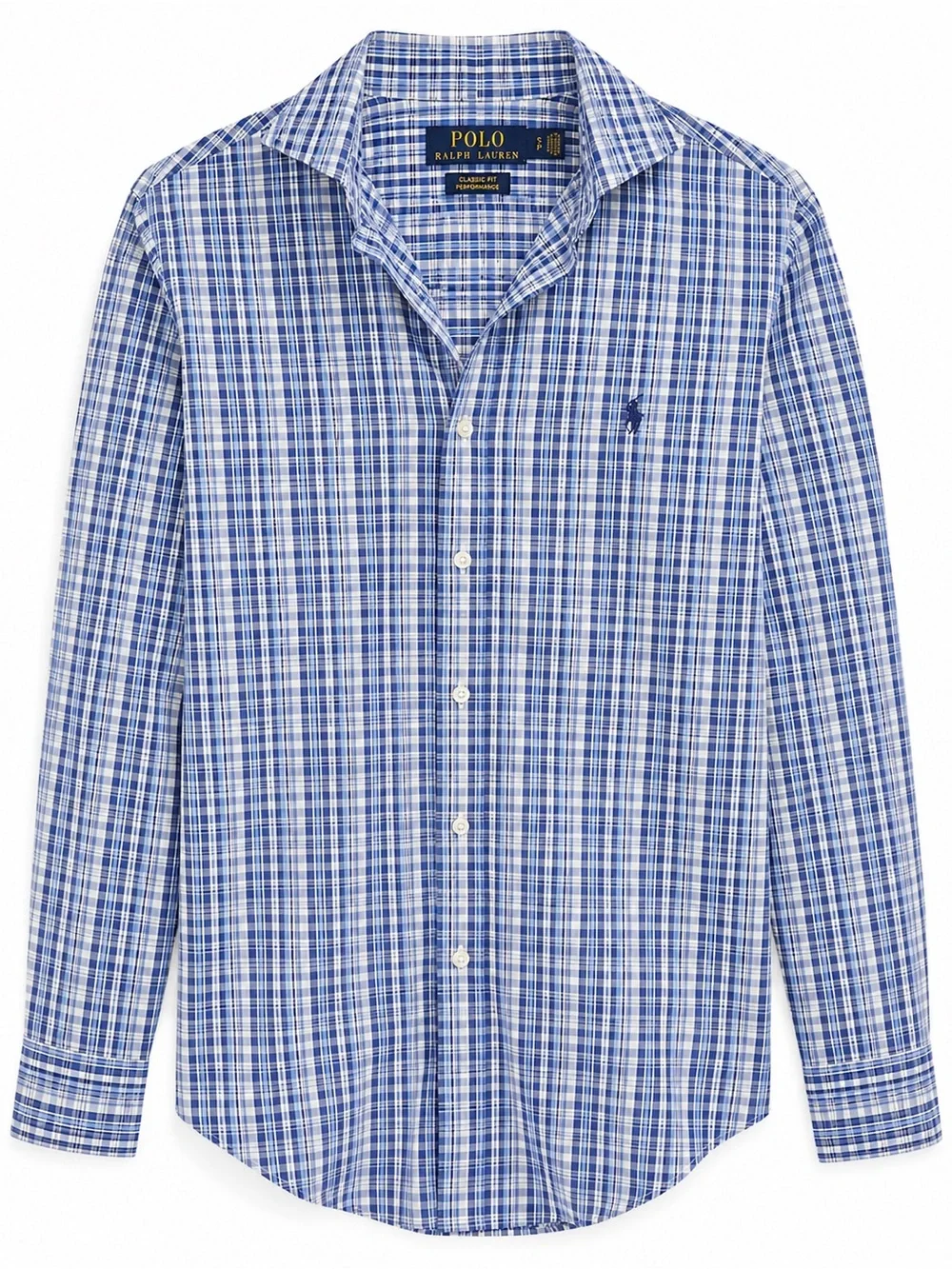 Polo by Ralph Lauren Blue and White Plaid Button-Up Shirt